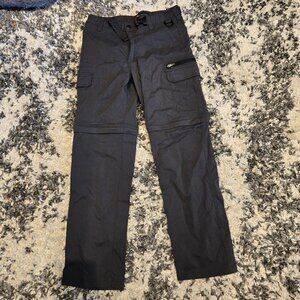 The BC Clothing Co. Men’s Convertible Cargo Pants | Size S x 32 | Dark Gray